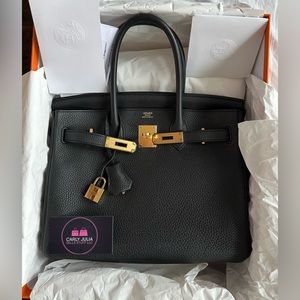 Birkin 30 Noir GHW